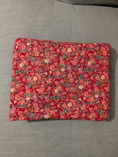 Vintage Christmas Cotton Fabric Peter Pan Inc 3mtrs Red Gold Floral Holly