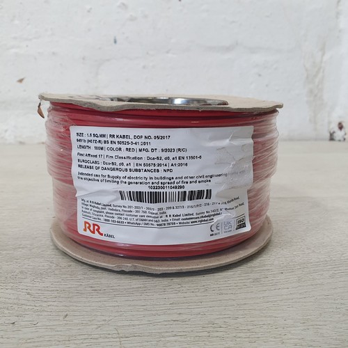 Red 5mm single - 1.5mm², 6491b