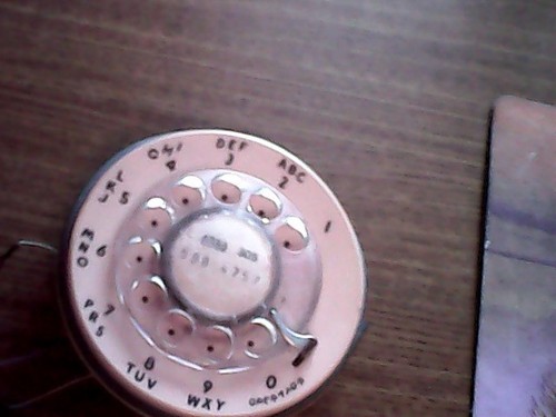 Rotary phone dial - ,