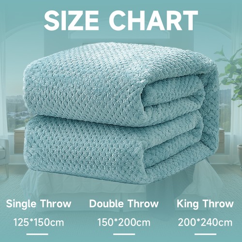Large warm fleece soft throw - fleece,