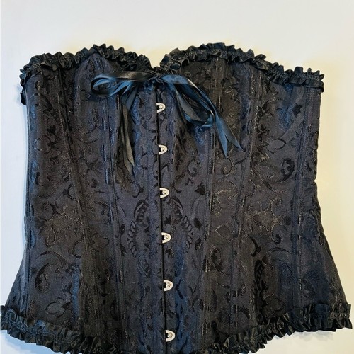 Black lace corset - bra, top