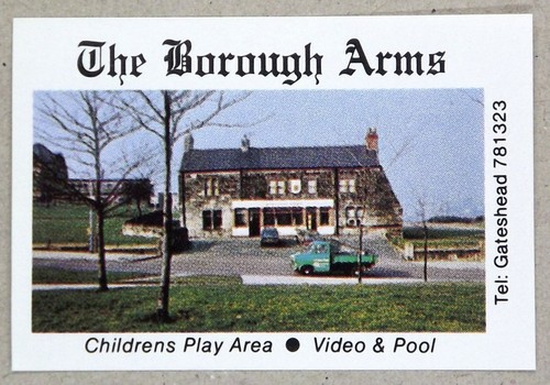 Matchbox label pub the borough - matchbox,