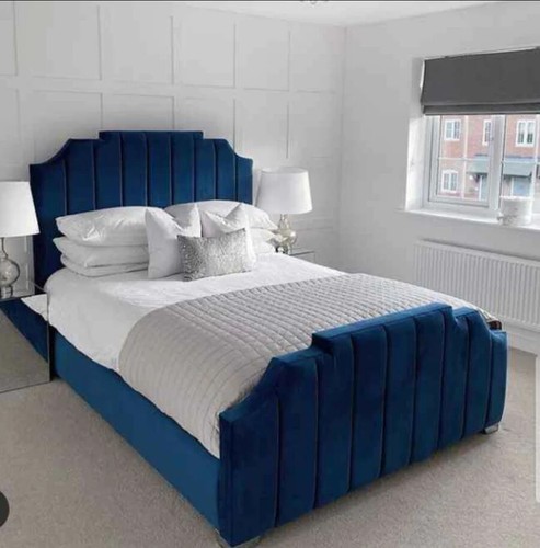 Crown lined panel bed frame - crown,