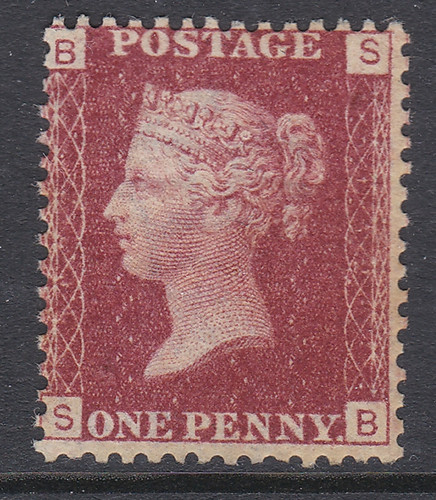 Penny red lettered - sg,
