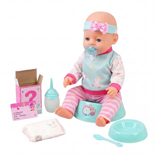 Interactive baby girl doll - interactive,