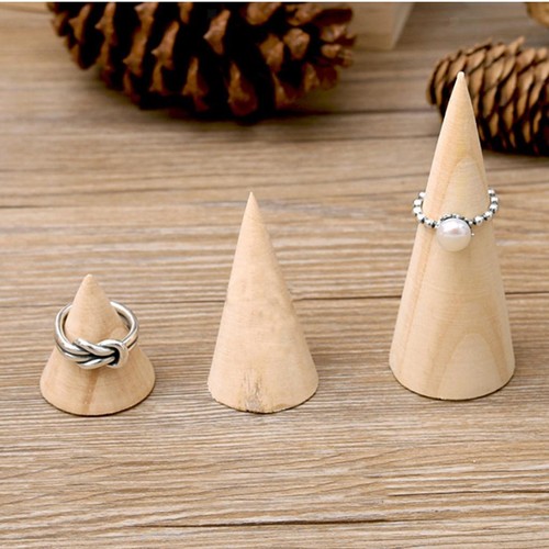 Unpainted plain cone - plain, wooden