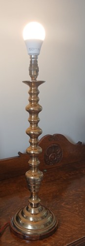 Brass vintage lamp - lamp, stand