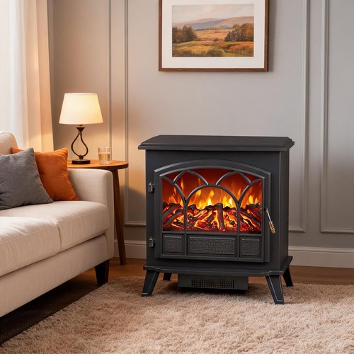 Electric fireplace log burning - electric,