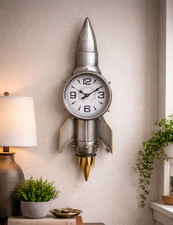 Rocket Wall Clock – Metal