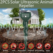 2 Pcs Solar Ultrasonic Animal