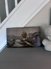 Vintage French Oil Painting On