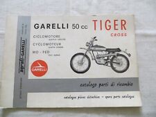 Orig. "GARELLI  50cc Tiger Cross "Motorcycle Parts Manual / Book in Italian Text