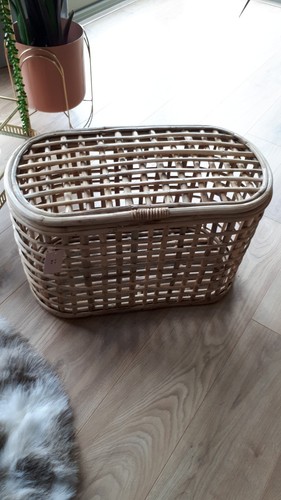 Natural bamboo storage trunk - bamboo,