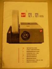 Instructions slide projector GAF 121 & 121 auto-focus  CD/EMail