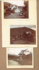 street scenes, Beddgelert, Gwynedd, Wales. Three original early 1900s photograph
