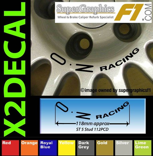 Racing wheel centre decal - oz,