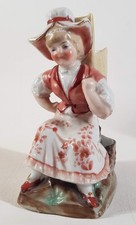 Antique Conta & Boehme Germany C1880 Lge Girl Match striker Spill Vase Fairing