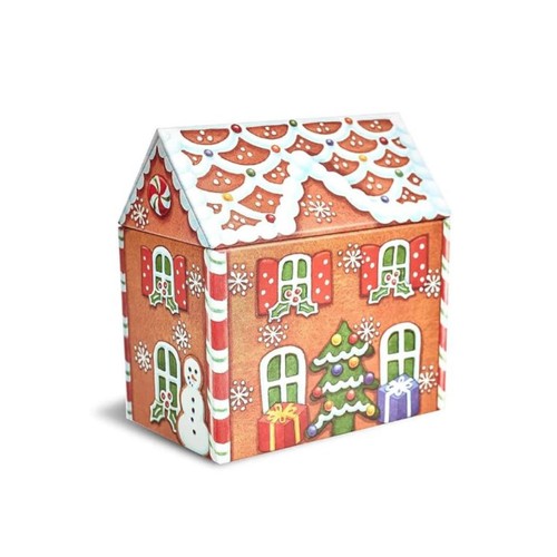 Christmas storage tin box - christmas,