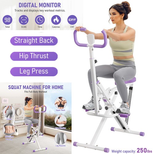 Squat machine with - with, monitor