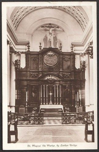 London postcard church st - london, of