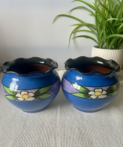 Pair antique barton pottery - pair,