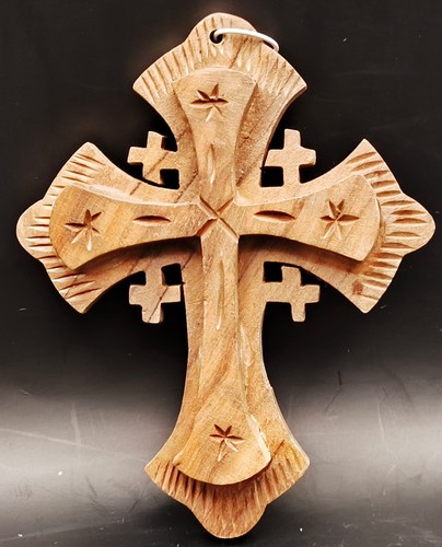 Hand carved wooden jerusalem - hand,
