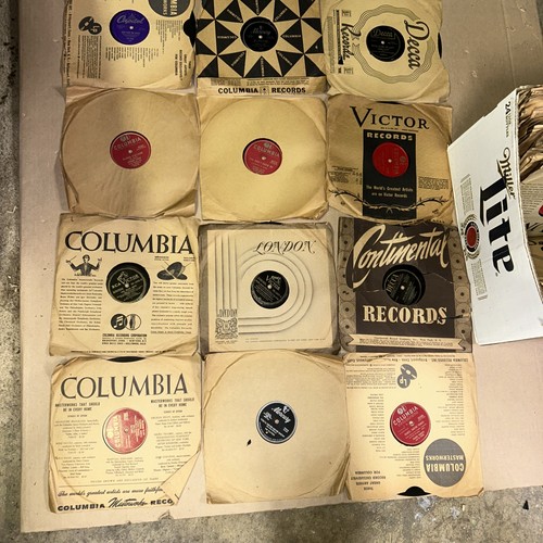 Lot shellac rpm records - lot,
