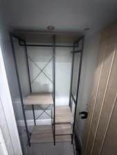 Open Wardrobe Hanging Rail Storage Shelves Rack Clothes Organiser ***x2**