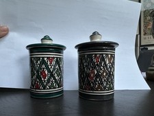 Moroccan Ceramic Jar with Lid