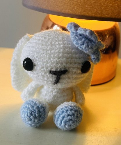 Handmade crocheted bunny - handmade,