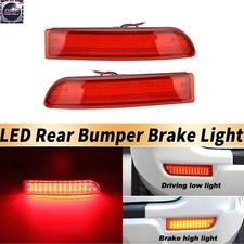 2x LED Red Bumper Reflector