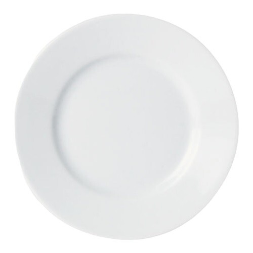 Porcelite wide rim dinner - 6x,