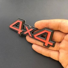 Metal 4x4 logo sticker - metal, car