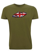 T Shirt WW1 Tank Graphic Union Jack British Military UK Army Various Sizes Cols