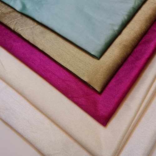 Plain faux dupion raw silk - dupion,