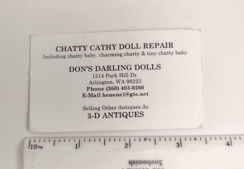Chatty cathy doll - cathy,