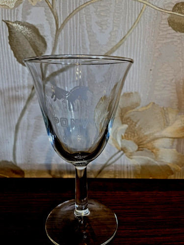 Pony the little drink with - (the,