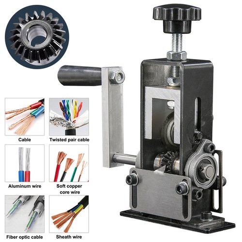 Hand crank wire stripper - wire,