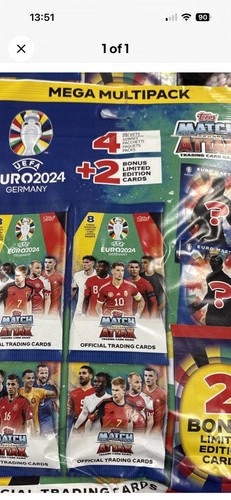 Topps match attax euro - match, 2024