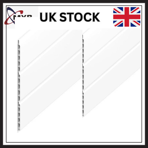 Hollow soffit white upvc - hollow,