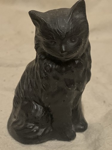 Black cat ornament label - cat, w/label