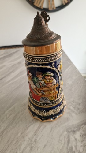 Vintage german beer stein with - vintage,