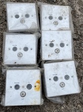 Philex 27965U x 6 TV FM DAB SAT Outlet Wall Socket Triplexer