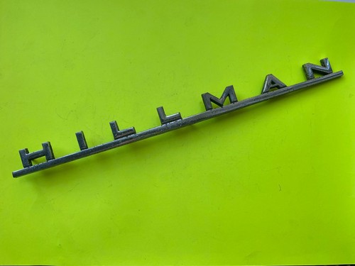 Vintage car badge hillman - car,