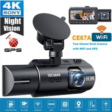 TOGUARD GPS Wifi Dual Dash Cam