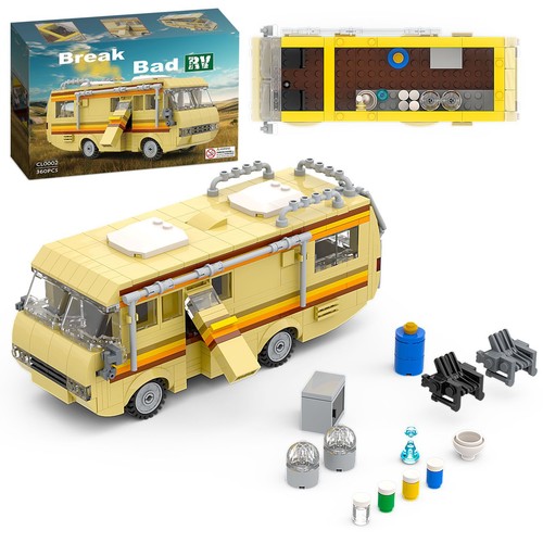 Moc retro camper van - camper,