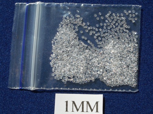 100 white cubic zirconia round - white,