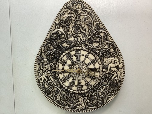 Marble art wall - wall, clock