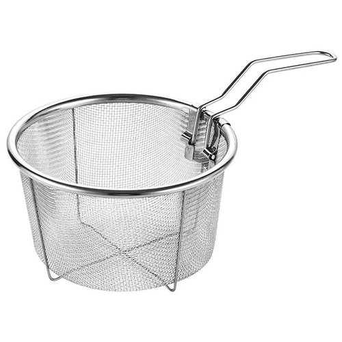 Stainless steel frying basket - steel,