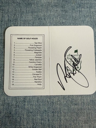 Nick faldo signed augusta - nick,